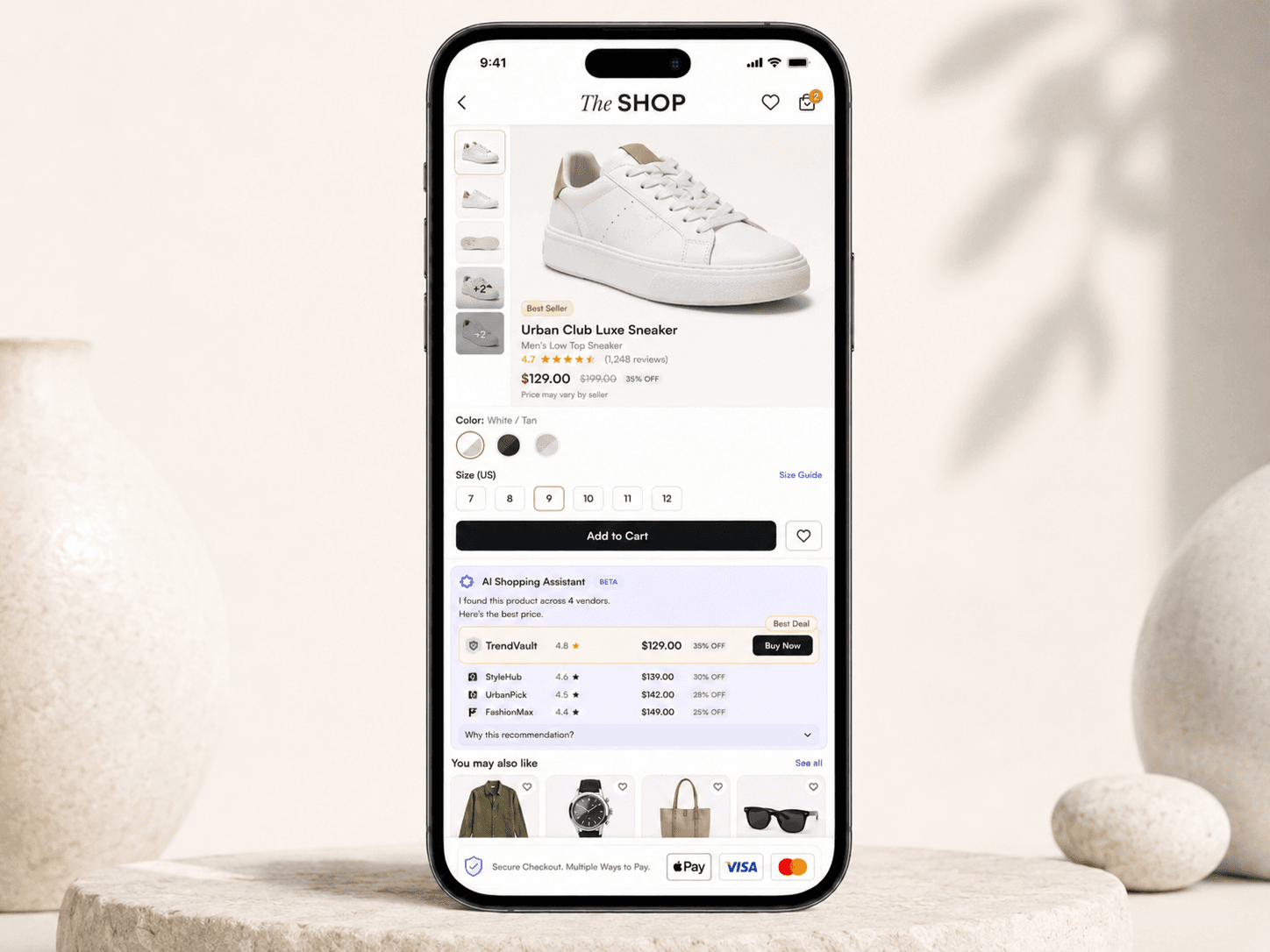 The SHOP - Product Details and AI Price Comparison